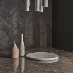 Ellipse Carrara Marble Fruit Bowl