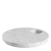 Ellipse Carrara Marble Platter