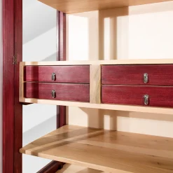 Elsa 2-Door Red Display Cabinet by Eugenio Gambella