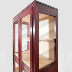 Elsa 2-Door Red Display Cabinet by Eugenio Gambella
