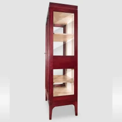 Elsa 2-Door Red Display Cabinet by Eugenio Gambella