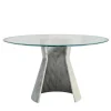 Embrace Table with Crystal Top by Gritti Rollo