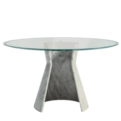 Embrace Table with Crystal Top by Gritti Rollo