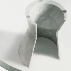 Embrace Table with Crystal Top by Gritti Rollo