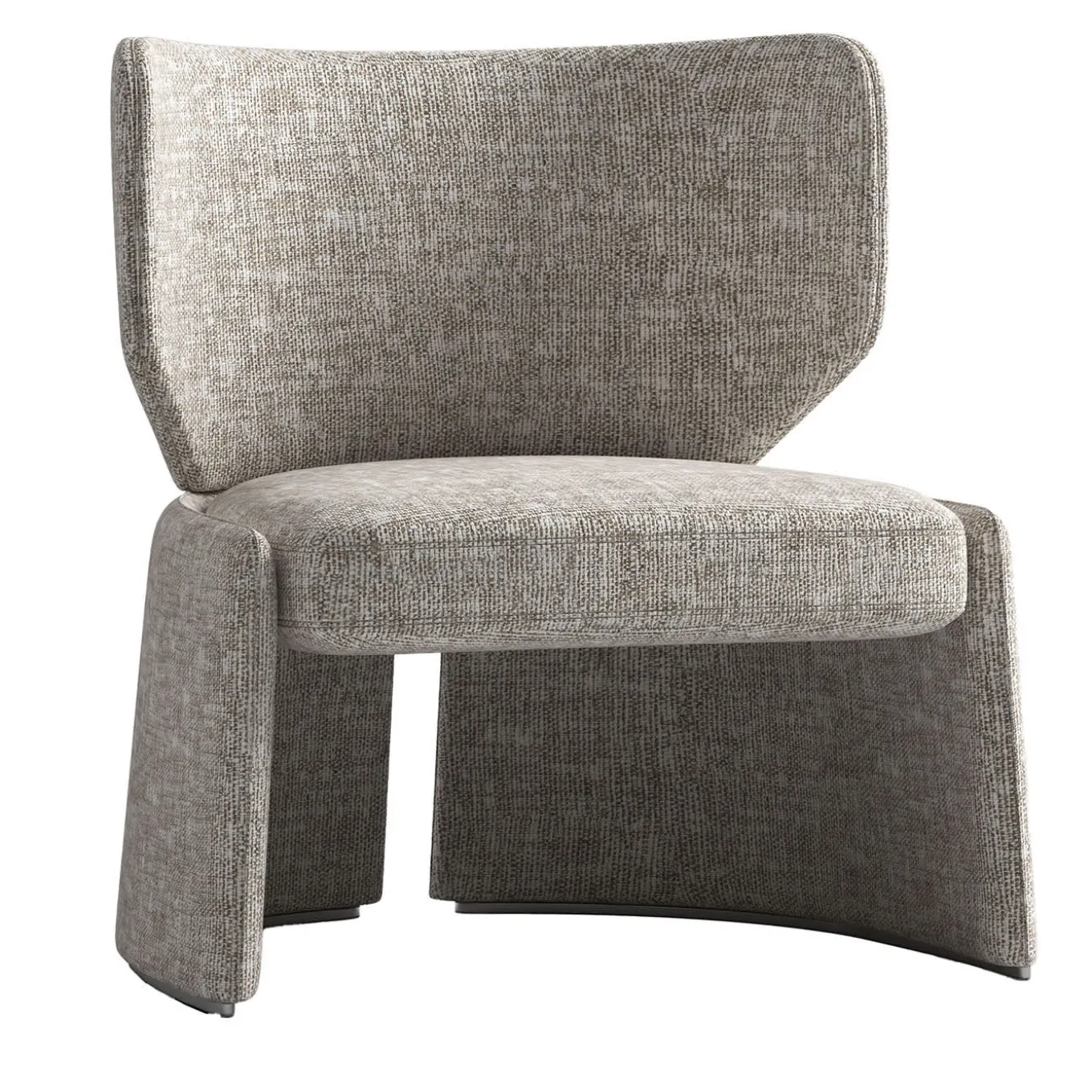 Emilia Gray fabric Lounge Chair