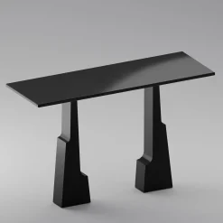 Emily Black Lacquered Wood Console