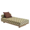 Emir 189 Olive Check Outdoor Sunbed