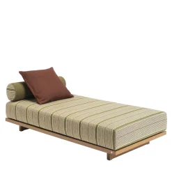 Emir 189 Olive Striped Outdoor Sunbed