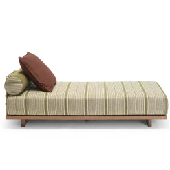 Emir 189 Olive Striped Outdoor Sunbed
