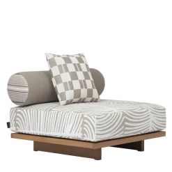 Emir White Central Outdoor Sofa Module