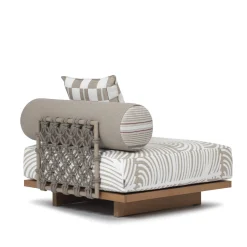 Emir White Central Outdoor Sofa Module