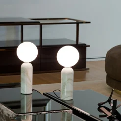 Emma White Calacatta Table Lamp