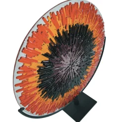 Energy Red Murano Glass Disk