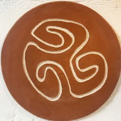 Eng 3 Terra Brown Ceramic Decorative Plate