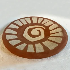 Eng 1 Terra Brown Ceramic Decorative Plate