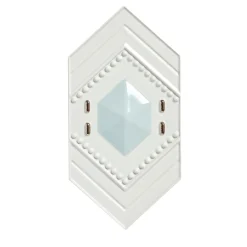 Enigma Glossy White And Vintage Green Ceramic Tile By Elena Salmistraro