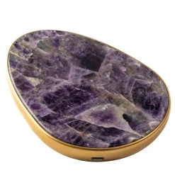 Enki Two Amethyst & Golden Desktop Charger