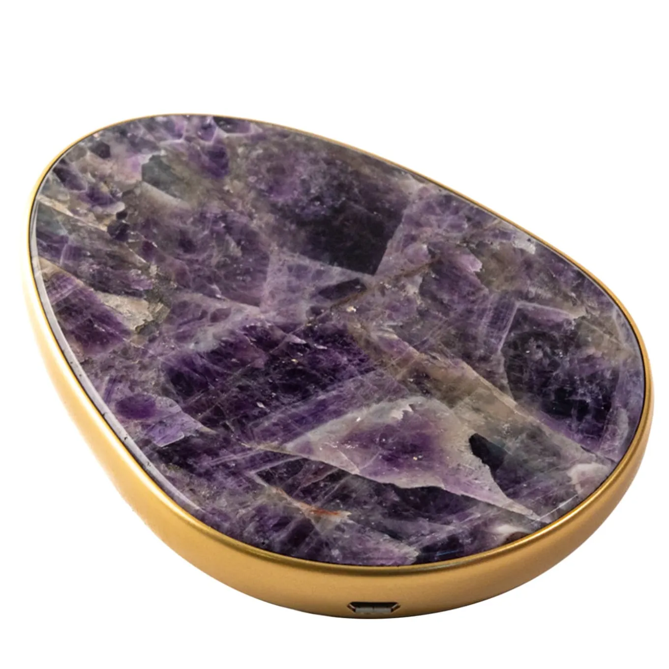 Enki Two Amethyst & Golden Desktop Charger