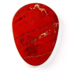Enki Two Red Jasper & Golden Desktop Charger