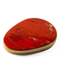 Enki Two Red Jasper & Golden Desktop Charger