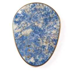 Enki Two Sodalite & Golden Desktop Charger