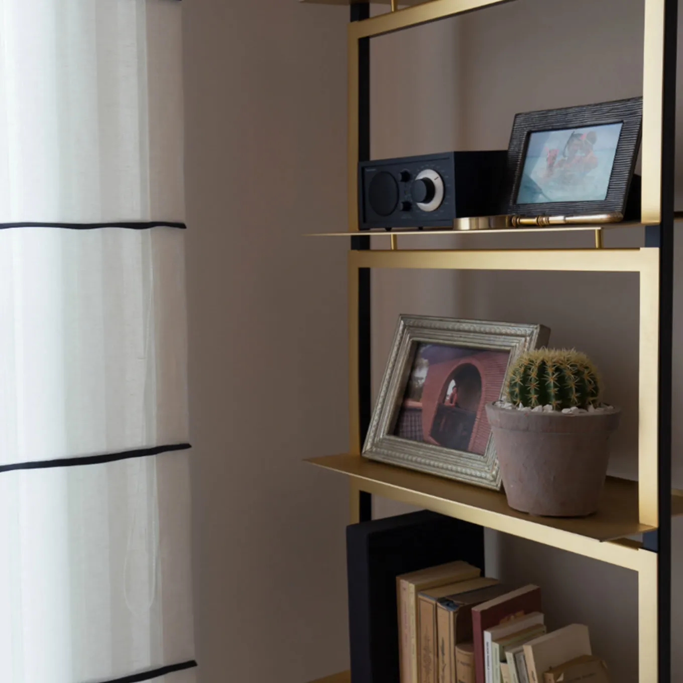 Enrica 24 Karat Gold Shelf by Federico Peri