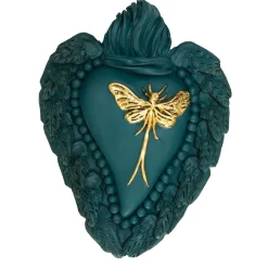 Ephemerus in Nature Green Ceramic Heart