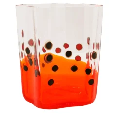 EPTA Set of 2 Red Glasses by Diego Chilò