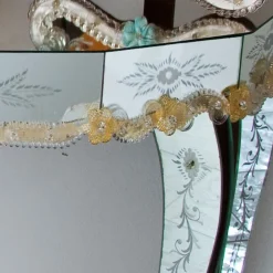 Era Gold Murano Glass Console