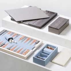 Eramosa Brown Ettore Marble Backgammon Board