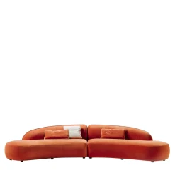 Erasmo Orange Sofa