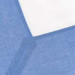 Erika Blue and White Linen Tablecloth