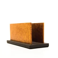 Erika Leather and Wood Letter Holder