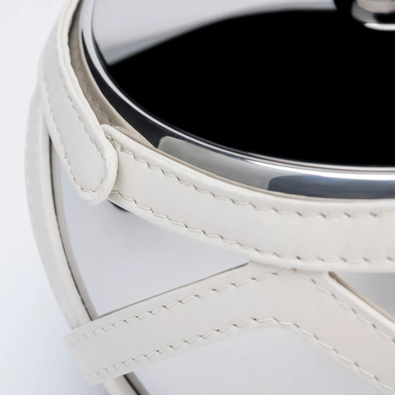 Escher Luna White Insulated Ice Bucket with Ice Tongs