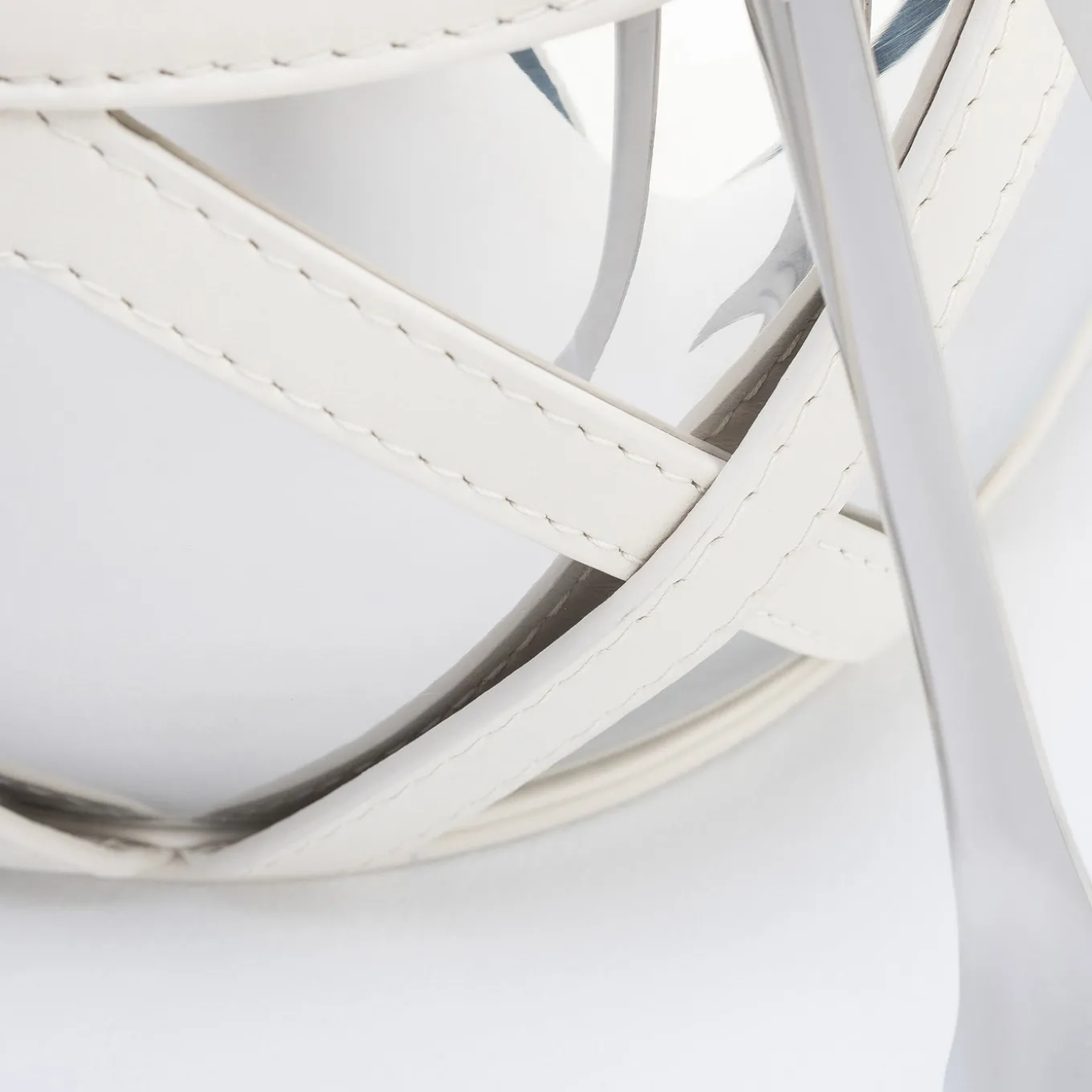 Escher Luna White Insulated Ice Bucket with Ice Tongs