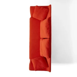 Esosoft 3-Seater Orange Sofa by Antonio Citterio