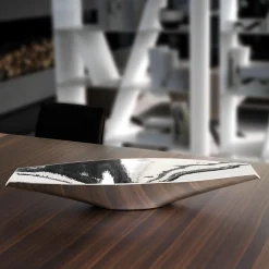 Essentia Indonesia Oval silver-plated metal Centerpiece