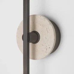 Essential Stick in Bronze and Travertine