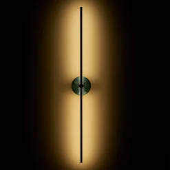 Essential Stick in Satin Brass and Green Guatemala Marble