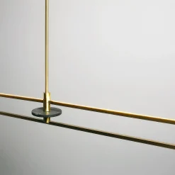 Essential Stick Suspension Lamp in Satin Brass