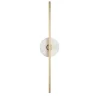 Essential Stick Wall Sconce in Satin Brass and White Marble