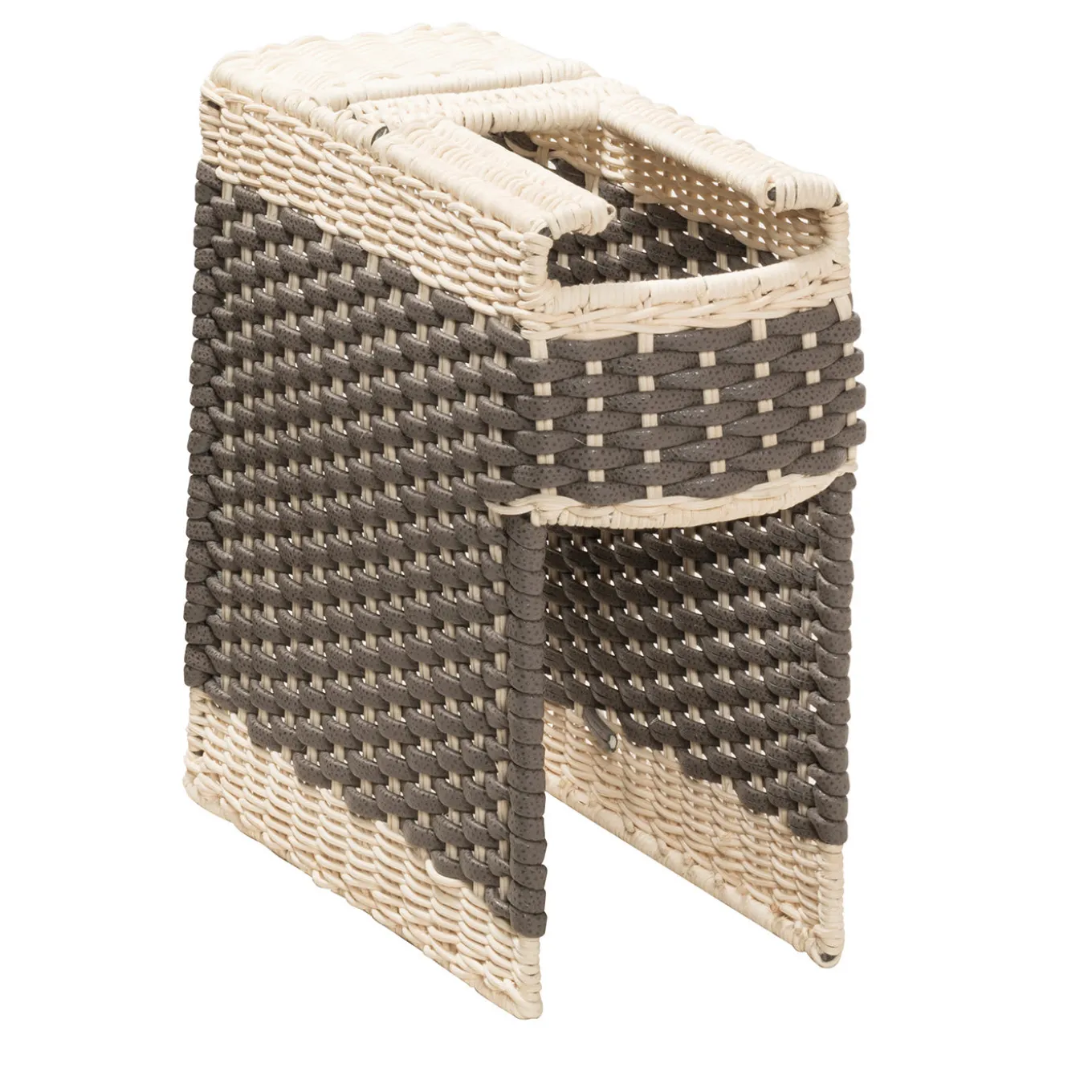 Essenza Brown Leather & Rattan Coffee Machine with Cover