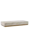 Eternal Square Backlit Travertine Marble Low Table by Bebo & Angel