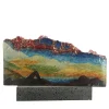 Etna Madre Majolica on Lava Stone #3