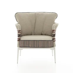 Eva Horizontal Ropes Outdoor Armchair by Antonio Marras