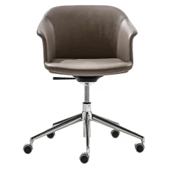 Eva Leather padded swivel chair