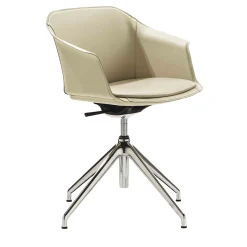 Eva Leather swivel chair