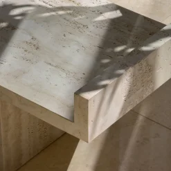 Ever Bench in Travertino Paglierino