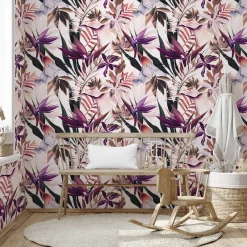 Exotic Tropical Print Hawaiian Wallpaper
