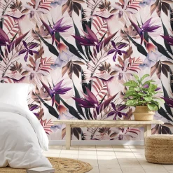 Exotic Tropical Print Hawaiian Wallpaper